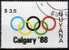 Winter-Olympiade Calgary 1988 GUYANA 2409+Block 24 O 14€ Olympische Ringe Und Emblem Eiskristall Olympic Bloc Of America - Guyana (1966-...)