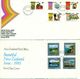 Delcampe - New Zealand 15 FDC Tennis Health  Commemorative Architecture - FDC