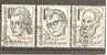 Checoslovaquia - Czechoslovakia Nº Scott  2348, 2353-55 - Yvert 2421-23, 2425 (usado) (o). - Used Stamps