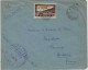 GUINEE FSE 1945 -ENV. FM Avion Du SERVICE DE SANTE De KINDIA => VERNOUX (07) - SURTAXE AER. Avec Timbre SENEGAL - Covers & Documents