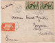 SENEGAL - LETTRE PAR AVION  De DAKAR Pour JOYEUSE (ARDECHE) - 1945 - Affrt MIXTE SENEGAL/MAURITANIE - Briefe U. Dokumente