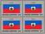 Flaggen VIII 1987 Haiti UNO New York 537+ 4-Block + Kleinbogen ** 16€ BAHRAIN, HAITI, GREECE, AFGHANISTAN - Briefmarken