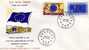 15 Years Europa-Rat 1964 Türkei 1901/2+FDC 4€ Flagge/Europasterne OTAN/CEPT-Mitläufer First Letter Cover Of Türkiye - 1964
