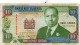 Kenia 10 Shillings Kumi Note 1992 Cond. V F See Scan Banknote - Kenya