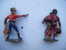 Lot De  Figurines  - Soldats Starlux -chien - En Plomb Et Autres Pour Personnages Oie Ou Canard - - Starlux