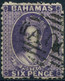 Pays :  52 (Bahamas : Colonie Britannique)  Yvert Et Tellier N° :    7 (o)  Filigrane Inversé - 1859-1963 Colonie Britannique