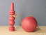 Delcampe - Bilboquet Rouge En Bois Ancien - Toy Memorabilia