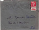 1957 - TYPE MULLER - TIMBRE ISSU De CARNET Avec PUB "MARGARINE EXCEL" Sur LETTRE De NICE Pour AUTUN - 1955-1961 Marianne Van Muller