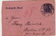 PNEUMATIQUE (ROHRPOST) - ENTIER POSTAL - TYPE GERMANIA - LETTRE De CHARLOTTENBURG - 1909 - Buste