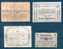 LOT DE 4 BILLETS A IDENTIFIER . - To Identify