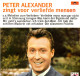 * LP *  PETER ALEXANDER ZINGT VOOR VERLIEFDE MENSEN (Holland 1966 Ex!!!) Selten!!! - Sonstige - Deutsche Musik