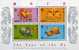 New Year 1997 Jahr Des Ochsen HONG KONG Hongkong 785/8 Als Block 45 A ** 4€ Chinesisches Neujahr Stickerei - Blocs-feuillets