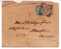 INDIA - 1898 COVER From CALCUTTA To MEMPHIS, USA - At Back SEA POST OFFICE And MEMPHIS Reception Cancels - 1882-1901 Empire