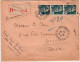 GANDON - Yvert N° 713 X3 Sur LETTRE RECOMMANDEE De PARIS XVII (ANNEXE I) Pour DIJON - 1945 - 1945-54 Marianne De Gandon