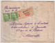 GANDON  -Yvert N°809 X 2  Sur LETTRE RECOMMANDEE Avec AR De MARSEILLE NATIONAL (BDR) -1951 - 1945-54 Maríanne De Gandon