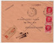 PETAIN - Yvert N°516 X 3 Sur LETTRE RECOMMANDEE  De CHATEAUNEUF Sur LOIRE (LOIRET)  - 1942 - RETOUR à L'ENVOYEUR - 1941-42 Pétain