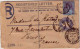 GRANDE BRETAGNE - ENVELOPPE ENTIER POSTAL RECOMMANDEE De CHINCFORD Pour PARIS - 1901 - COMPLEMENT 2.5 P. - Covers & Documents