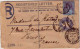 GRANDE BRETAGNE - ENVELOPPE ENTIER POSTAL RECOMMANDEE De CHINCFORD Pour PARIS - 1901 - COMPLEMENT 2.5 P. - Storia Postale