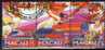 Festival 1997 MACAU Macao 913/15, ZD+ Mini Sheetlet O 29€ Drachen-Fest Mit Tänzer Und Bändern, Fahnen, Feuerwerk - Used Stamps