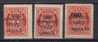 GREECE 1923 Hellas#430-32 "Revolution 1922" Overprint On Crete Stamps, Complete Set MNH - Unused Stamps