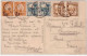 TUNISIE - 1932 - CARTE POSTALE De TUNISIE (CACHET MARSEILLE  PAQUEBOT)  Pour CHAVANAY (LOIRE) - BEL AFFRANCHISSEMENT - Briefe U. Dokumente