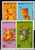 Delcampe - Variationen Jahr Des Ochsen 1997 Hongkong 785/8,5xZD+Block 45 ** 20€ Chinesische Neujahr Stickerei Art Bloc Bf HONG KONG - Collections, Lots & Séries
