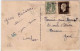 DULAC + CHAINES BRISEES - 1945 - YVERT N° 690 + 671 Sur CARTE POSTALE De VIC Sur CERE (CANTAL) Pour TAMARIS (GARD) - 1944-45 Marianne De Dulac