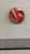 Un Bouton : De 22 Mm De Diamètre , Rouge ,  En Opaline ( Verre )  Mercerie / Couture - Botones