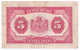 LUXEMBOURG 5 FRANCS 1944  P 43b  43 B - Luxembourg