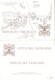 1982 Vaticano KIT Nr. 4 Cartoline Postali  Lire 300 + Lire 50 Vedute Del Vaticano - Annullo PAX 1986 - Postwaardestukken