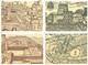 1982 Vaticano KIT 4 Cartoline Postali  Lire 300 Vedute Del Vaticano - 4 Annulli Differenti [Leggi / Read] - Postwaardestukken