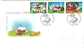 CHRISTMAS ISLAND FDC CHRISTMAS TURTLE CARTOON SET OF 3  STAMPS  DATED 09-09-1999 CTO SG? READ DESCRIPTION !! - Christmas Island