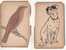 LOT DE 4 CARTES POSTALES TUCK AVEC DES DEFAUTS THEME ANIMAUX - Tuck, Raphael