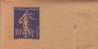 135 - Entier Postal Type Semeuse Fond Plein Inscription Maigre 10 C Bleu Outremer N° 820 (Y&T 279-BJ1) - Bandas Para Periodicos