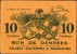 Franch Emergency Notes:1914-1925,Ville Turcoing,Bon De Denrées 10 Centimes(Department 59), Nord,UNC,as Scan - Handelskammer