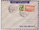 ALGERIE - 1948 - YVERT N°219 (COQ) + PA1 Sur LETTRE PAR AVION AIR FRANCE De ALGER  - LIAISON FRANCE - AMERIQUE Du SUD - Covers & Documents