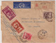 ALGERIE - 1942 - Yvert N°164+165+134+106 Sur LETTRE RECOMMANDEE Par AVION De SETIF Pour LOZANNE (RHONE) - Briefe U. Dokumente