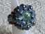 Superbe Bague Artisanale Bleu Vert Toute En Cristal Swarovski T.55/56 - Ring