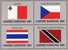 UNO 4-Block Flaggen II 1981 New York 373/88ER Plus 4xVB ** 11€ THAILAND MALTA SUDAN TRINIDAD Flags Bloc Sheet From UN NY - Stamps