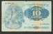 1937 ESTONIA 10 KROONI  BANKNOTE, WOMAN IN FOLK COSTUME WITH SICKLE, HARVEST - Estland