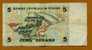 5 Dinars "  TUNISIE"  07 Novembre 1993    VF  Bc 87 - Tunisie