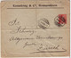 1908 - ENVELOPPE ENTIER POSTAL TIMBREE Sur COMMANDE De La Société KESSELRING De ROMANSHORN - Ganzsachen
