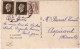 CHAINES BRISEES + DULAC - 1946 - Yvert N°670+690x2 Sur CARTE POSTALE De CASTRES (TARN) - 1944-45 Marianna Di Dulac