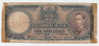 Fiji 5 Shillings 1940 RARE Banknote P 37c  37 C - Fiji