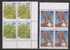 India 1981 MNH, Block Of 4,  Set Fof 4,  Indian Flowering Trees,  Flowers, - Blocks & Sheetlets