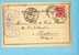 1892 AUSTRIA Pre Printed Card. Stamp To LISBOA/Portugal Via AVRICOURT - Oblitérés