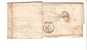 REPUB. NAPOLEON III - 1853 - YVERT N° 10 X2 Sur LETTRE DOUBLE-PORT De LYON (PC 1818) => CREUSE - 1852 Luigi-Napoleone