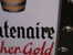 Delcampe - PLAQUE EMAILLEE CENTENAIRE BRASSERIE  FISCHER GOLD    49 X 98 CMS Biere Du Pecheur - Placas Esmaltadas (desde 1961)