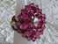 Superbe Bague Artisanale Fuchsia Véritable Cristal Swarovski T.54/55 - Anillos