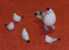 Pigeon  Et Famille Verre étiré Miniatures Décoratives TBE - Animales